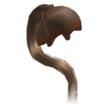 Brown Sleek Stitch Braid Ponytail