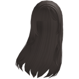 ꒰ 𐕣 ꒱Brown Straight Long Windy Half-up Hair