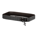 Brown Studded Chrome Hearts Belt