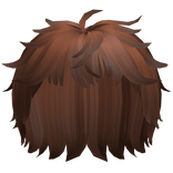 Brown Stylish Natural fluffy cool anime boy hair