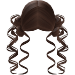 Brown Super Duper Curly Side Buns