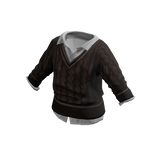 Brown Sweater & Undershirt