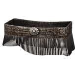 Brown Vintage Fringe Waist Wrap Belt