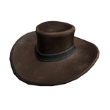 Brown Vintage Leather Cowboy Outback Hat
