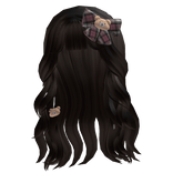 Brown Wavy Half up with Bears