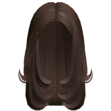 brown wavy long hair