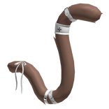 Brown White Ribbon Nurse Cat Tail
