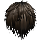 brown wispy emo scene messy vkei hair