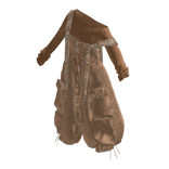 Brown Y2K Asymmetric Baggy Overall Set [PBR]