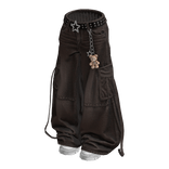 Brown Y2K Baggy Cargo Denim