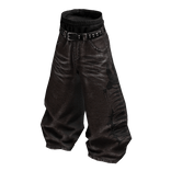 Brown Y2K Fishbone Baggy Skater Denim