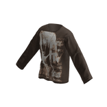 Brown Y2K Goth Graphic Emo Shirt