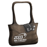 brown y2k handbag w/ flip phone