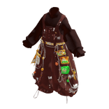 Brown Y2K Snack Punk Overalls [PBR]