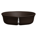 Brown Zipper Turtleneck Collar