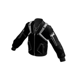 Buckle Strap Bomber Jacket (Black)