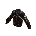 Buckle Strap Bomber Jacket (Brown)