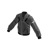 Buckle Strap Bomber Jacket (Grey)