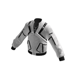 Buckle Strap Bomber Jacket (White)