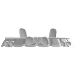 ♡ bunny eared shoulder frills -  white