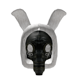 bunny gas mask hood coquette bows alt emo punk 