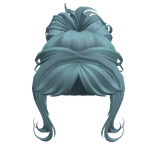 BunUpdoHairTeal