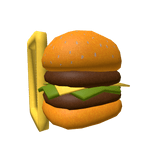 Burger backpack - Yellow