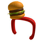 Burger headband - Red