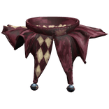 Burgundy & Ivory Jester Collar