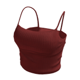burgundy dark red trendy camisole tank top