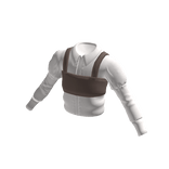 Bustier attached shirt : Brown