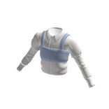 Bustier attached shirt : Ligh blue