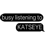 busy listening to KATSEYE text bubble chat