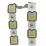 butter toast & eggs scarf igari heisei retro twee