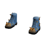 Butterfly and Denim Stomper Boots