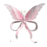Butterfly Bow Head Adornment in Pink 