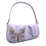 Butterfly Crystal Soft purse 2000s (Purple)