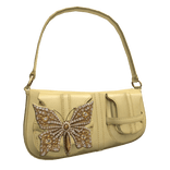 Butterfly Crystal Soft purse 2000s (Yellow)