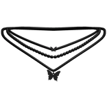 butterfly necklace (Black)