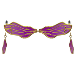 Buttlefly Glasses With Earrings Pink