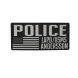 B/W POLICE LAPD/USMS Vest Patches (DPC)