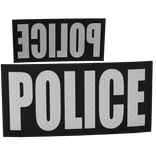 B/W Police Vest Patches (DPC)