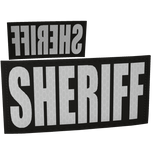 B/W Sheriff Vest Patches (DPC)