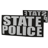 B/W State Police Vest Patches (DPC)