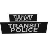 B/W Transit Police LBV Patches
