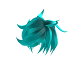  Cabelo de anime do Sucesso Azul Claro