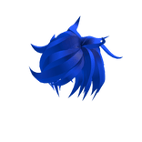 Cabelo de anime do Sucesso Azul Escuro