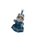 calico critters cute kawaii wolf keychain 