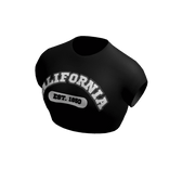✅California✅ black crop top
