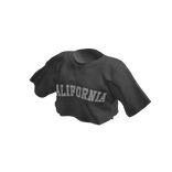 California crop top grey